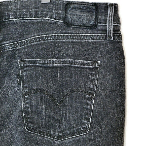 Levi's 311 Shaping Skinny Mid Rise Stretch Black Premium Denim Jean Size 32 - Picture 8 of 16